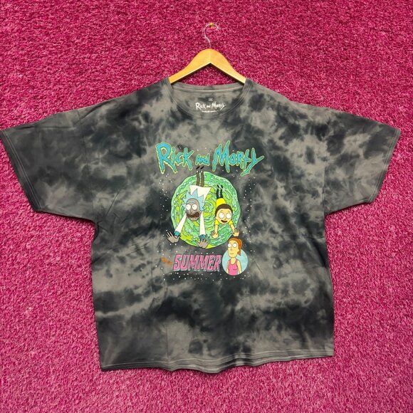 Rick and Morty With Summer tie dye tshirt size 3XL - Picture 1 of 4
